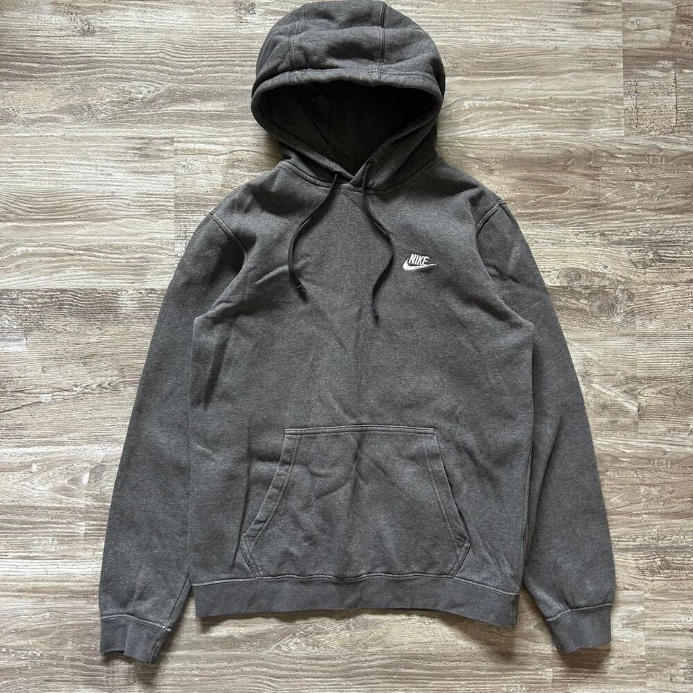 Nike dark gray athleisure comfy outerwear hoodie